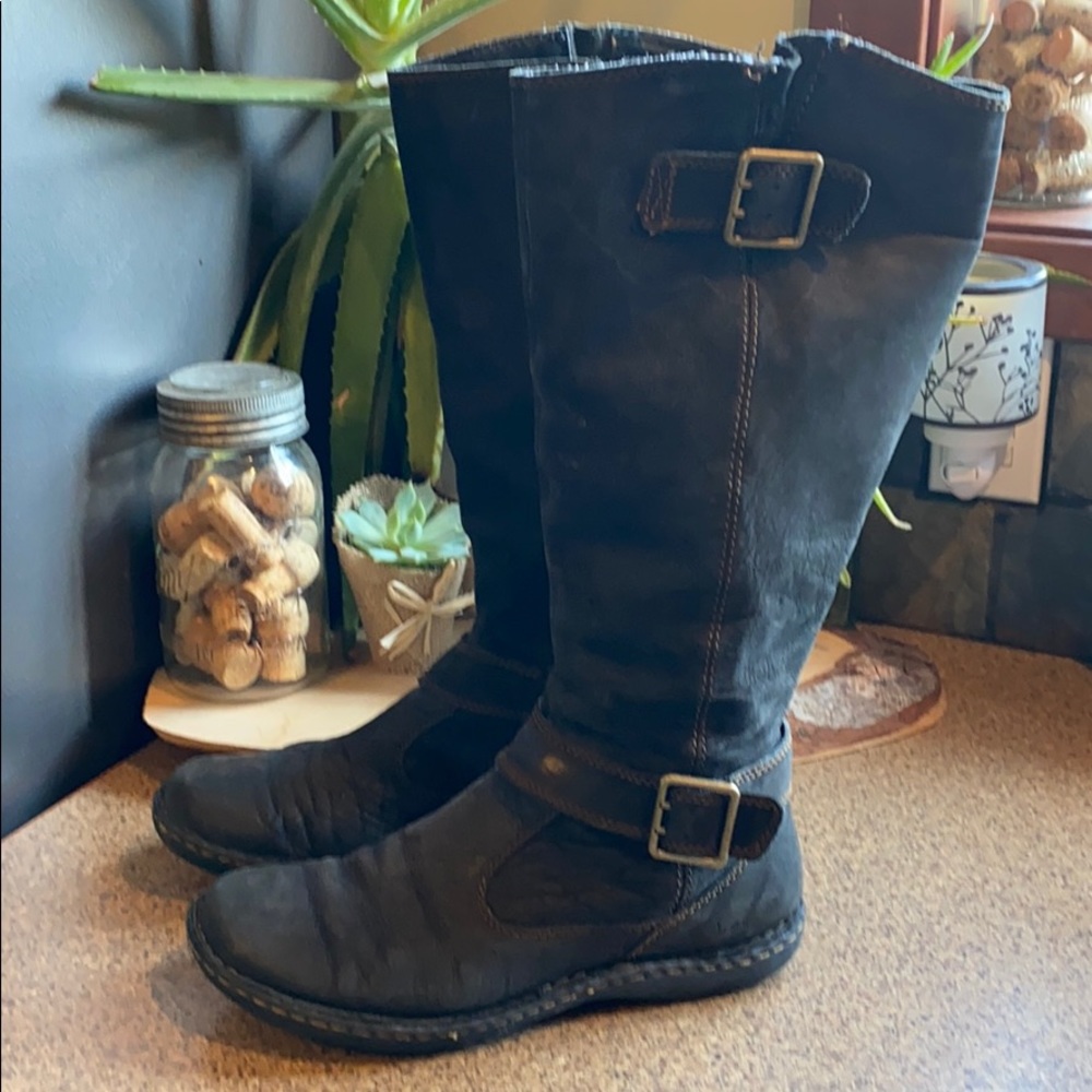 B.O.C. Leather Boots wide calf - Picture 1 of 6